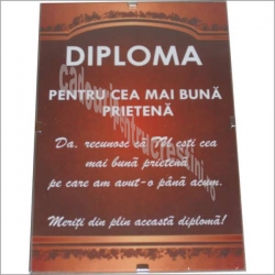 DIPLOMA pentru cea mai buna prietena